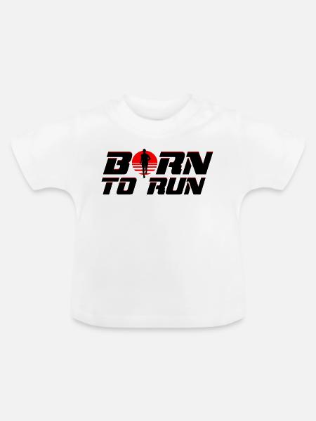 Runner - Baby Bio-T-Shirt mit Rundhals - Weiß