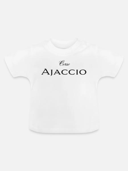 Ajaccio - Baby Bio-T-Shirt mit Rundhals - Weiß