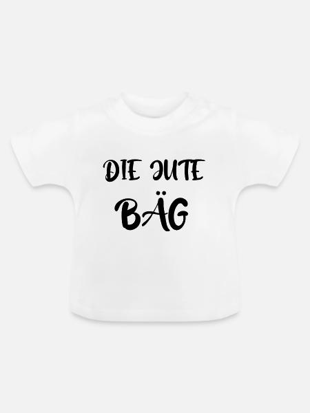 Die Jute Bäg - Baby Bio-T-Shirt mit Rundhals - Weiß