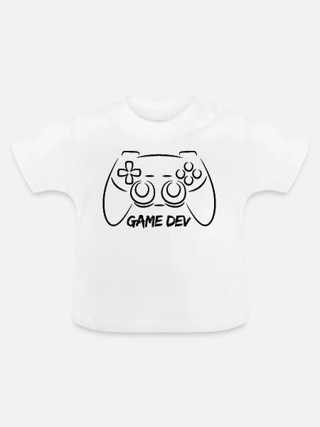 Videospielproduzent - Baby Bio-T-Shirt mit Rundhals - Weiß