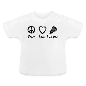 Lacrosse Routine - Baby Bio-T-Shirt mit Rundhals - Weiß - Vorne
