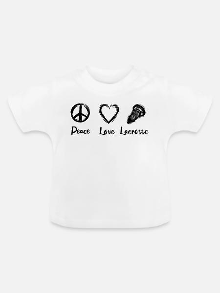 Lacrosse Routine - Baby Bio-T-Shirt mit Rundhals - Weiß