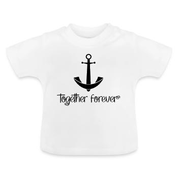Together Forever - Baby Bio-T-Shirt mit Rundhals - Weiß - Vorne