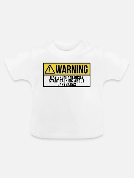 Capybara Capybara Capybara - Baby Bio-T-Shirt mit Rundhals - Weiß