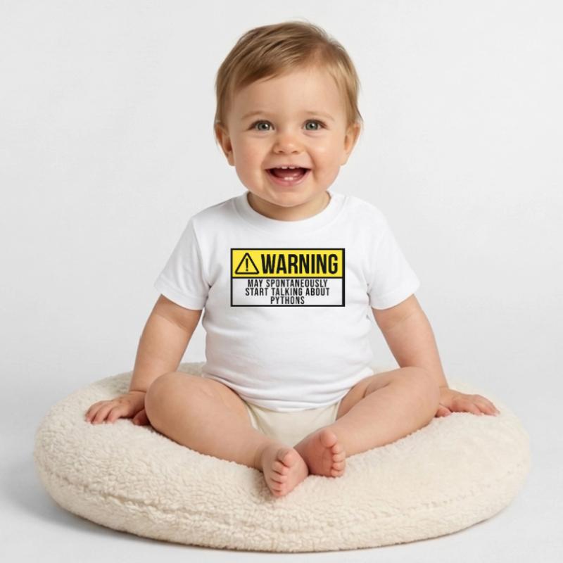 Python Baby Bio-T-Shirt mit Rundhals