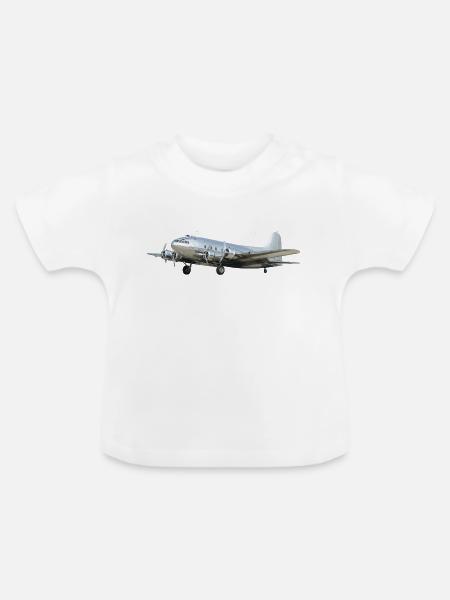 Model 307 Stratoliner - Baby Bio-T-Shirt mit Rundhals - Weiß