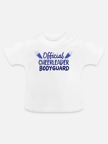 Männlicher Cheerleader - Baby Bio-T-Shirt mit Rundhals - Weiß