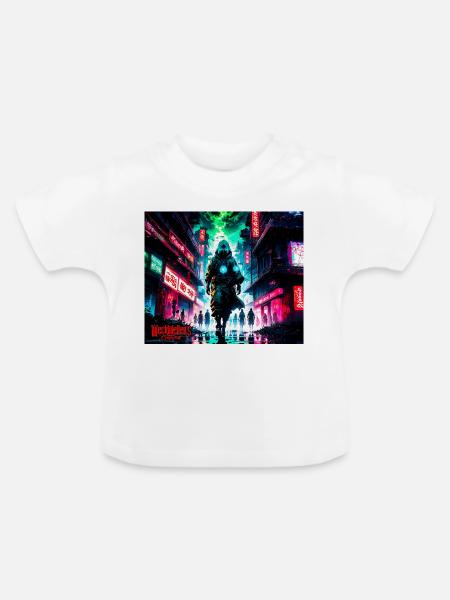 city apocalyptic - Baby Bio-T-Shirt mit Rundhals - Weiß
