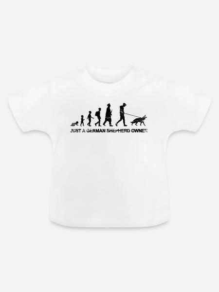Nur ein Schäferhund Besitzer - Baby Bio-T-Shirt mit Rundhals - Weiß