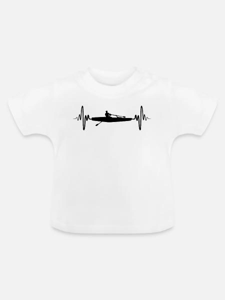 Rudern Skullen - Baby Bio-T-Shirt mit Rundhals - Weiß