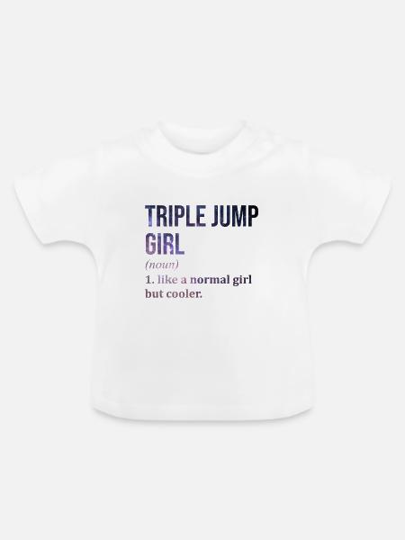 Dreisprung Dreisprung Dreisprung Dreisprung - Baby Bio-T-Shirt mit Rundhals - Weiß