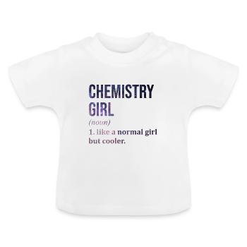 chimie - T-shirt bio col rond Bébé - blanc - Devant