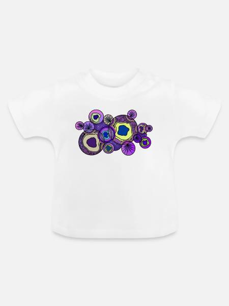 Ornament - Baby Bio-T-Shirt mit Rundhals - Weiß