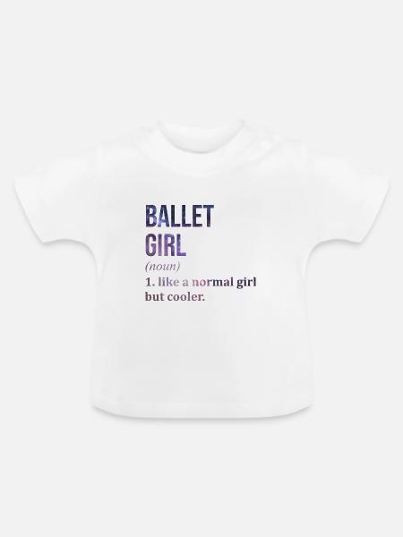 Ballett Ballett Ballett - Baby Bio-T-Shirt mit Rundhals - Weiß