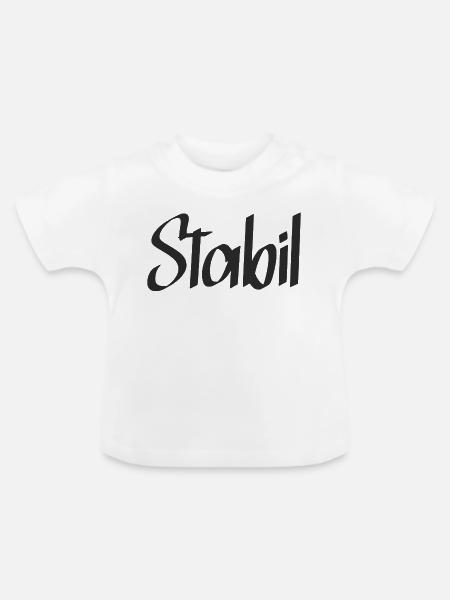 Stabil - Baby Bio-T-Shirt mit Rundhals - Weiß