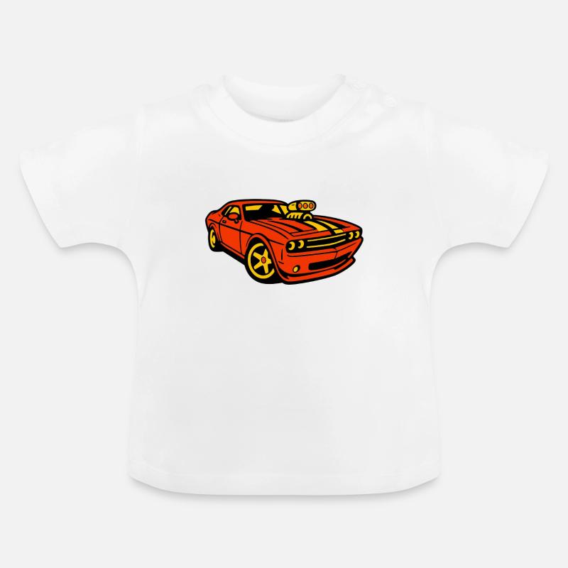 Machine musculaire – Style shaker - T-shirt bio col rond Bébé - blanc