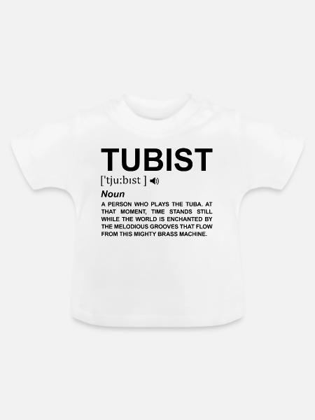 Tubist Bedeutung - Baby Bio-T-Shirt mit Rundhals - Weiß