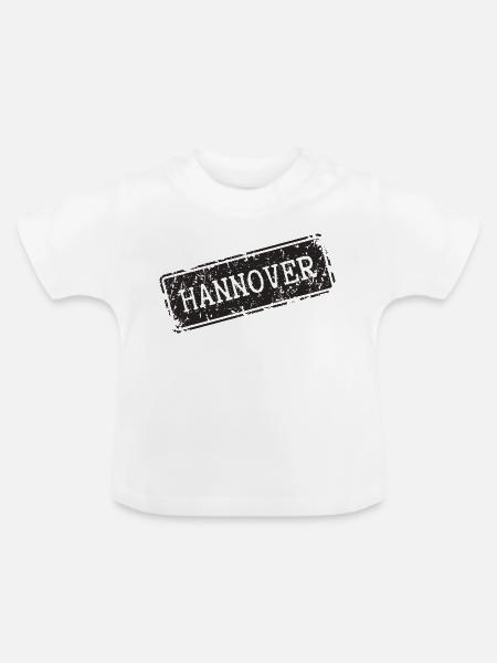 Hannover Design - Baby Bio-T-Shirt mit Rundhals - Weiß