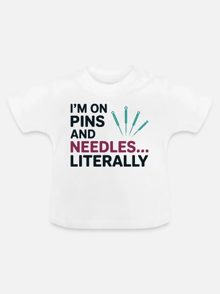 Lizenzierte TCM-Praktiker-Expertengenauigkeit - Baby Bio-T-Shirt mit Rundhals - Weiß