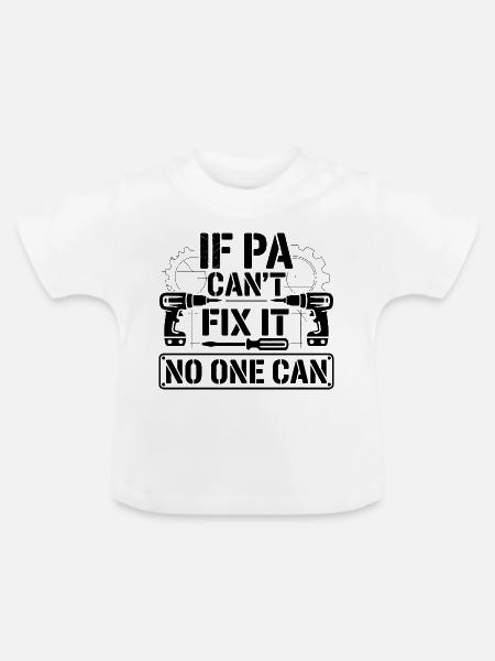 Nachtstille Kontur - Baby Bio-T-Shirt mit Rundhals - Weiß