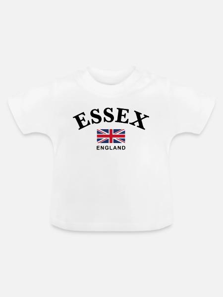 Essex, England - Baby Bio-T-Shirt mit Rundhals - Weiß