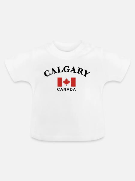 Calgary, Kanada - Baby Bio-T-Shirt mit Rundhals - Weiß