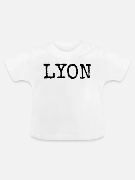 Lyon - Baby Bio-T-Shirt mit Rundhals - Weiß
