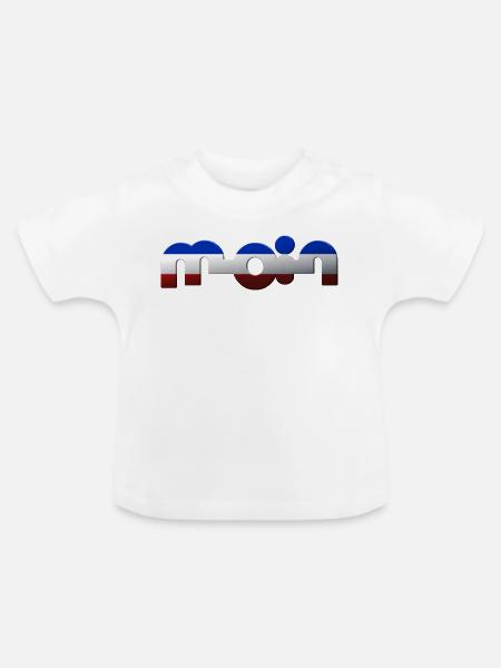 Moin - Baby Bio-T-Shirt mit Rundhals - Weiß