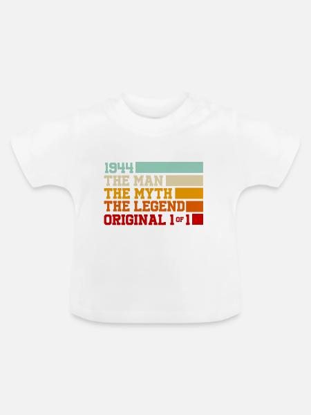 1944 Myth Legend Original Tee - Baby Bio-T-Shirt mit Rundhals - Weiß