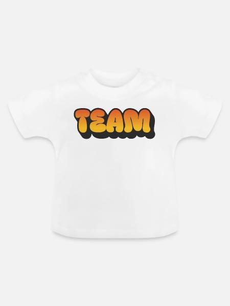 Team - Baby Bio-T-Shirt mit Rundhals - Weiß