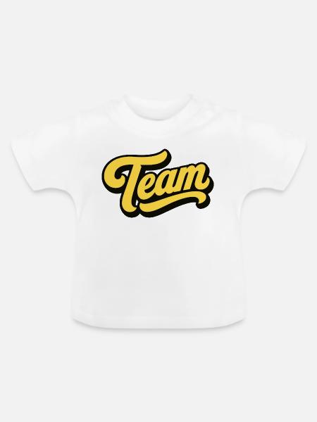 Team - Baby Bio-T-Shirt mit Rundhals - Weiß