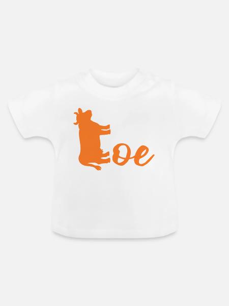Niederlande Ko - Baby Bio-T-Shirt mit Rundhals - Weiß