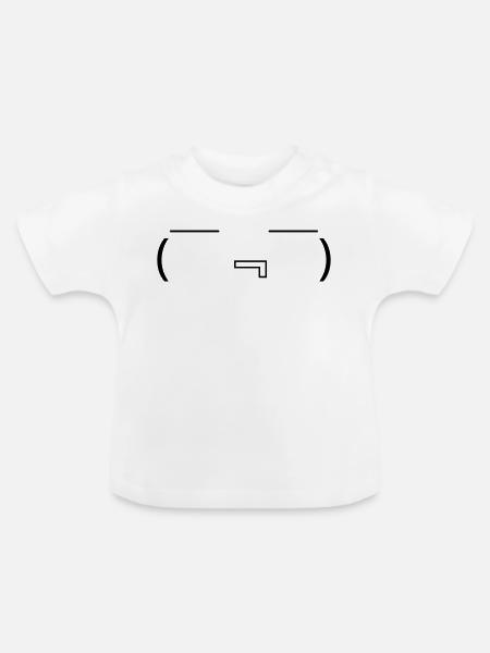 Hungriges Emote (￣﹃￣) sabbern Kaomoji - Baby Bio-T-Shirt mit Rundhals - Weiß