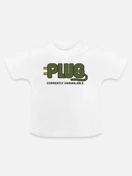 STECKER – Derzeit nicht verfügbar - Baby Bio-T-Shirt mit Rundhals - Weiß