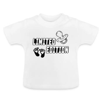 Limited Edition Baby Sayings Uniquely Funny - Baby Organic T-Shirt with Round Neck - white - Front