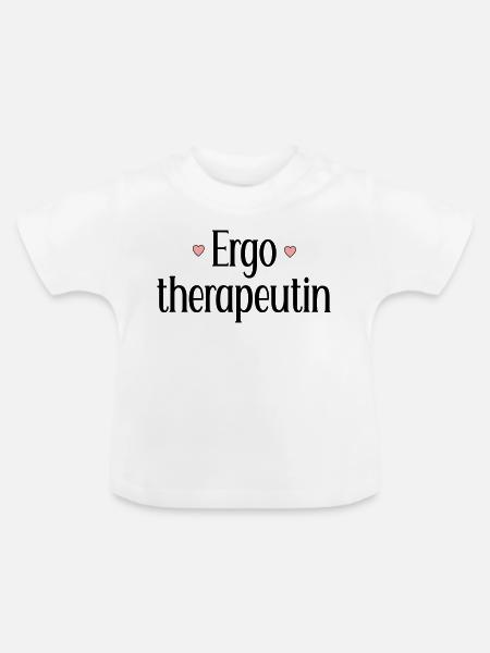 Ergotherapeutin - Baby Bio-T-Shirt mit Rundhals - Weiß