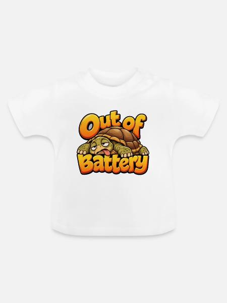 Landschildkröte - Baby Bio-T-Shirt mit Rundhals - Weiß