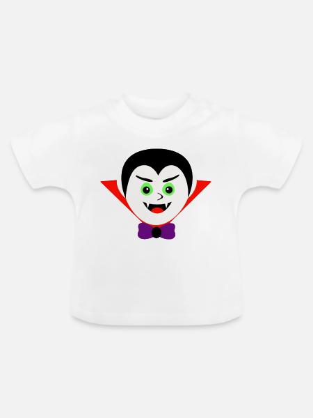 Vampire - Baby Bio-T-Shirt mit Rundhals - Weiß