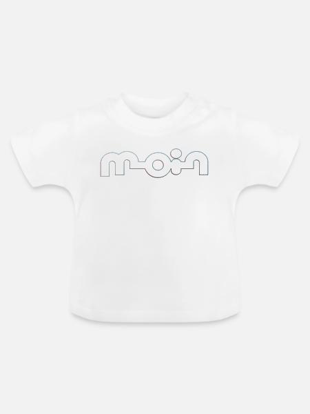 Moin - Baby Bio-T-Shirt mit Rundhals - Weiß