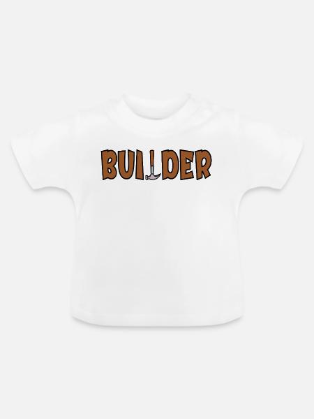 Craftsman Dad Builder - Baby Bio-T-Shirt mit Rundhals - Weiß