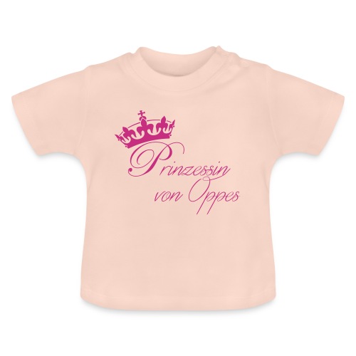 Bio-Babylatz Prinzessin von Oppes - Baby Bio-T-Shirt mit Rundhals