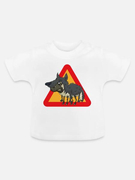 Schaf Wolf - Baby Bio-T-Shirt mit Rundhals - Weiß