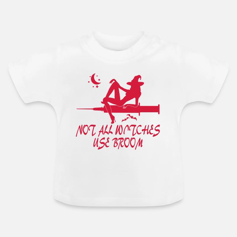 conception infirmière de312 - T-shirt bio col rond Bébé - blanc