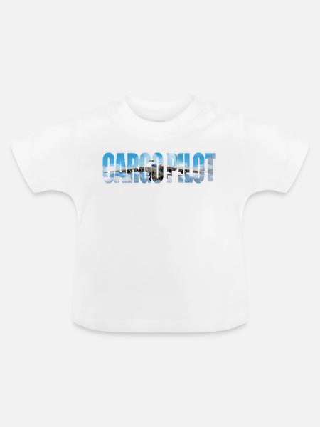 Cargo pilot An-124 - Baby Bio-T-Shirt mit Rundhals - Weiß