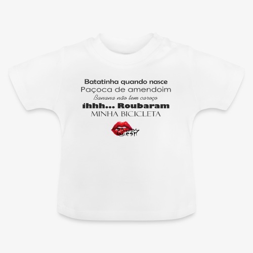Minha bibicleta - Baby Organic T-Shirt with Round Neck
