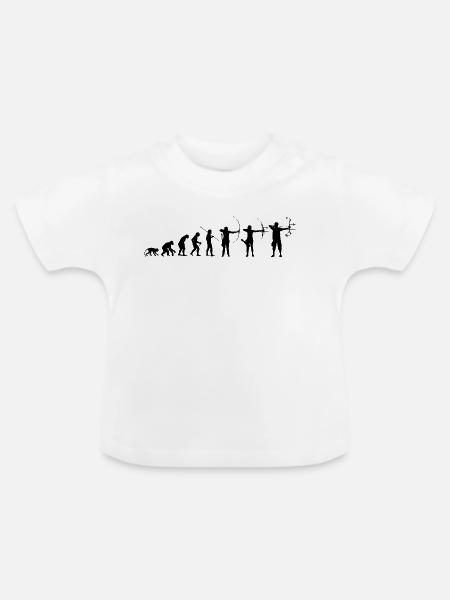 ArcheryKind_2026_Bk - Baby Bio-T-Shirt mit Rundhals - Weiß