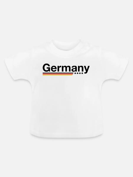 Germany - Baby Bio-T-Shirt mit Rundhals - Weiß