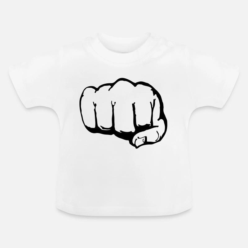 Faust (1c) - Baby Bio-T-Shirt mit Rundhals - Weiß