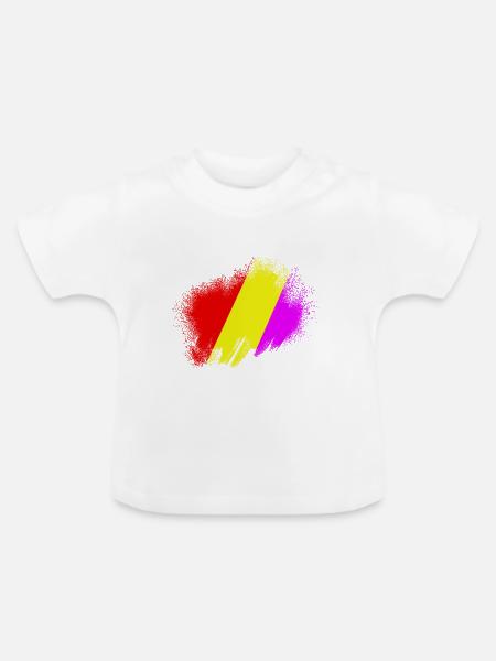 Flagge der Republik - Baby Bio-T-Shirt mit Rundhals - Weiß