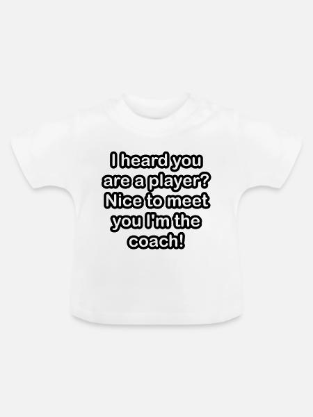 Player - Baby Bio-T-Shirt mit Rundhals - Weiß